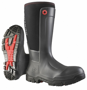 K2321 RUBBER BOOT MEN'S 6 KNEE BLACK PR by Dunlop