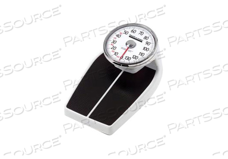 BATHROOM SCALE, 8 IN RAISED DIAL DISPLAY, 400 LB, RESOLUTION 1 LB, SINGLE by Health O Meter Professional Scales BATHROOM SCALE, 8 IN RAISED DIAL DISPLAY, 400 LB, RESOLUTION 1 LB, SINGLE by Health O Meter Professional Scales