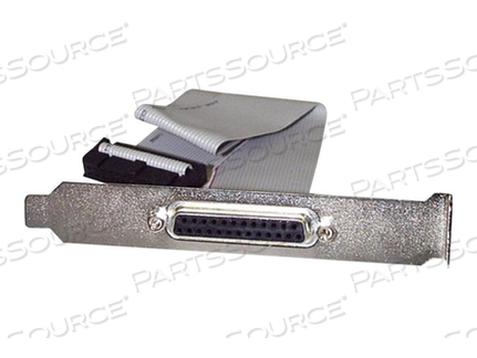 16IN DB25 PARALLEL FEMALE TO IDC 25 PIN HEADER SLOT PLATE (PLATE25F16), PARALLEL PANEL, DB-25 (F) TO 26 PIN IDC (F), 1.3 FT, GRAY by StarTech.com Ltd.