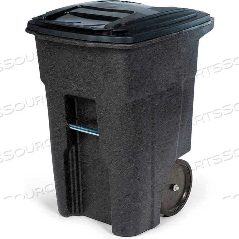 HEAVY DUTY TWO-WHEEL TRASH CART, 48 GALLON, BROWNSTONE by Toter