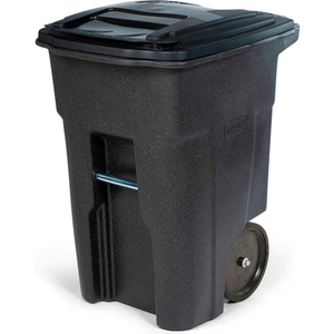 HEAVY DUTY TWO-WHEEL TRASH CART, 48 GALLON, BROWNSTONE by Toter