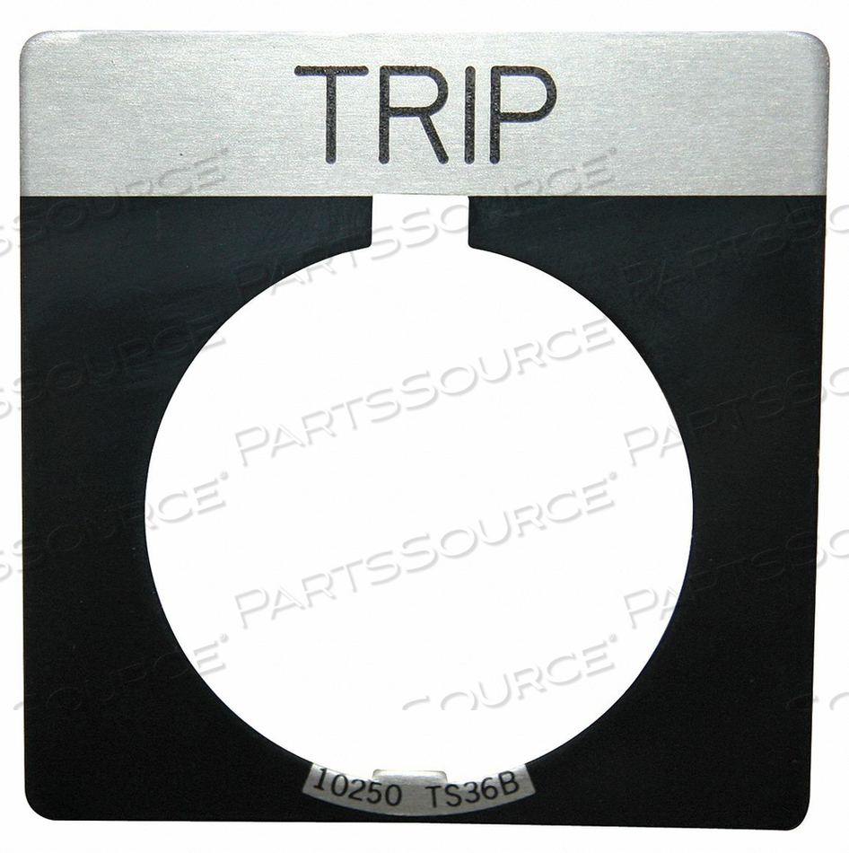 LEGEND PLATE SQUARE TRIP BLACK by Eaton LEGEND PLATE SQUARE TRIP BLACK by Eaton