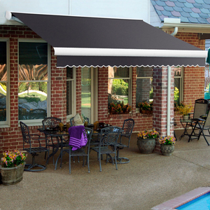 RETRACTABLE AWNING LEFT MOTOR 16'W X 10'D X 10"H GUN by Awntech