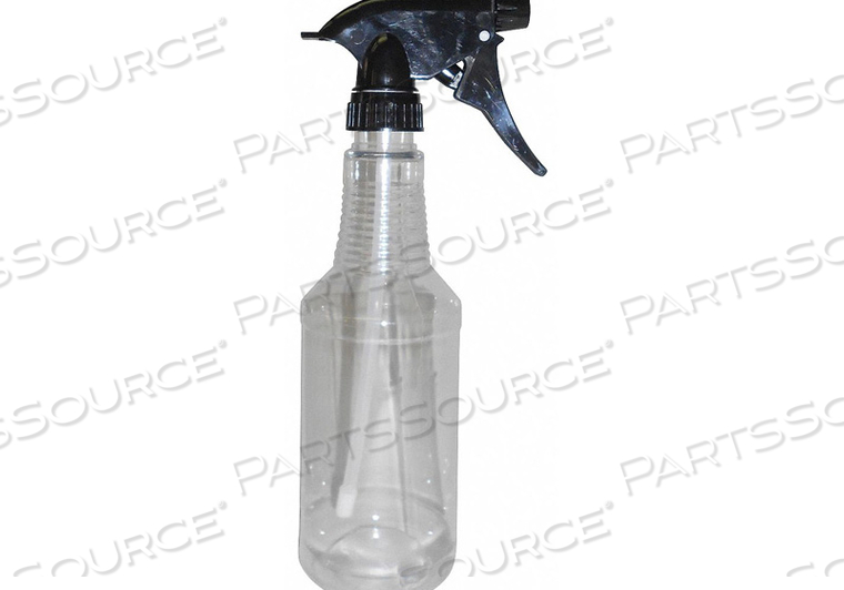 TRIGGER SPRAY BOTTLE 16OZ CLR/BLCK PK12 by Tough Guy
