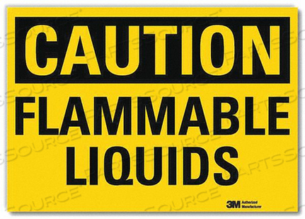 SAFETY SIGN FLAMMABLE LIQUIDS 14IN.W by Lyle Signs Inc.