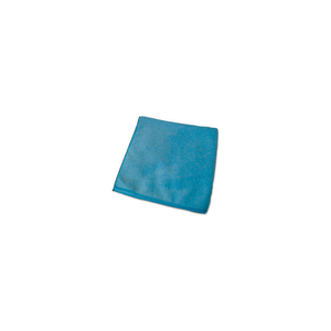 MICROFIBER CLOTH, GEN. PURPOSE, LINT FREE, 16" X 16", BLUE, 12/BAG by Genuine Joe
