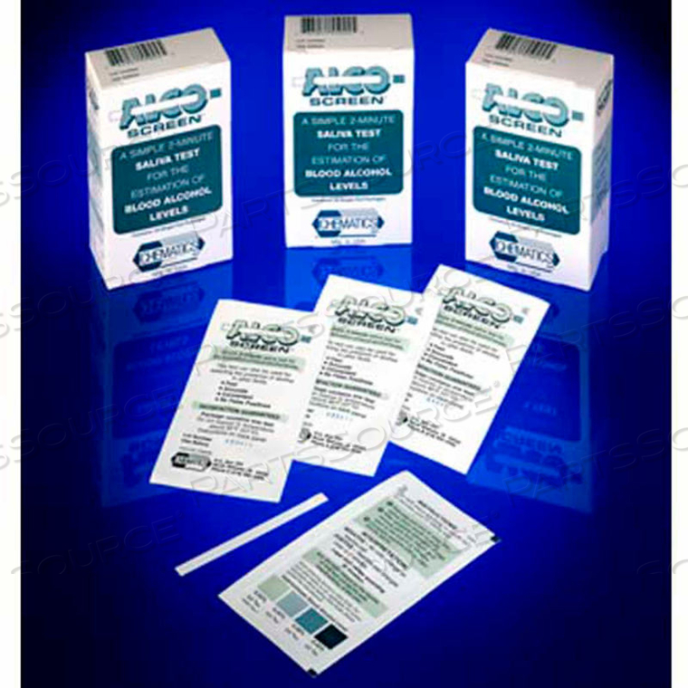 ALCO-SCREEN 2-MINUTE SALIVA ALCOHOL SCREENING TEST, 24 TESTS/BOX by On-Site Testing Specialist Inc