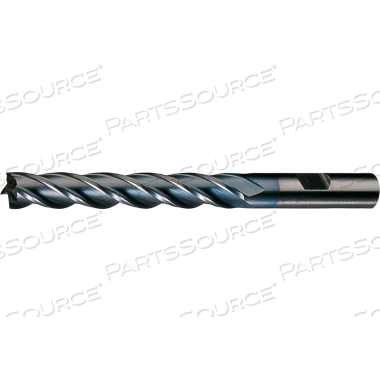 HG-4C-TC HSS 4-FLUTE TICN SQUARE SINGLE END MILL, 11/16" X 5/8" X 1-5/8" X 3-3/4" 