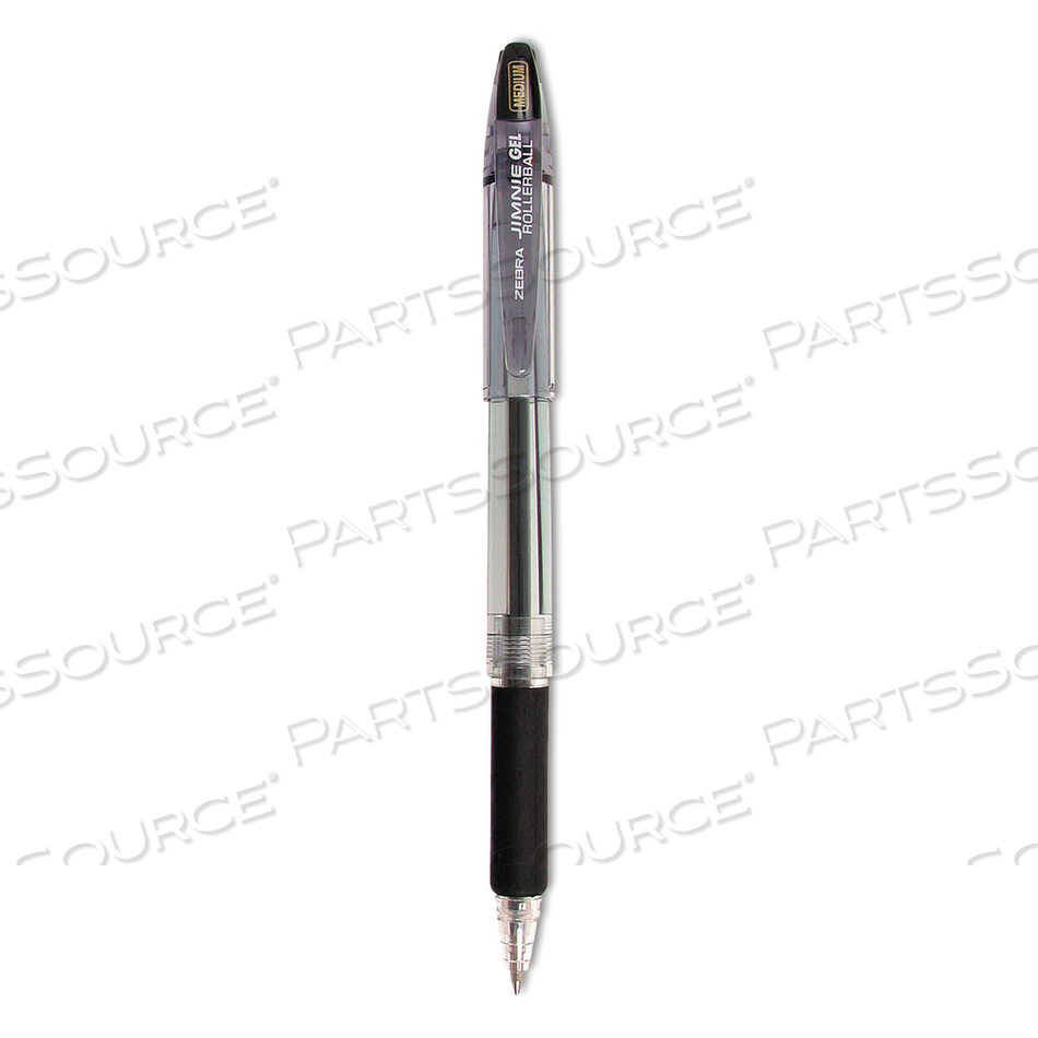 JIMNIE GEL PEN, STICK, MEDIUM 0.7 MM, BLACK INK, SMOKE BARREL by Zebra Pen Corporation