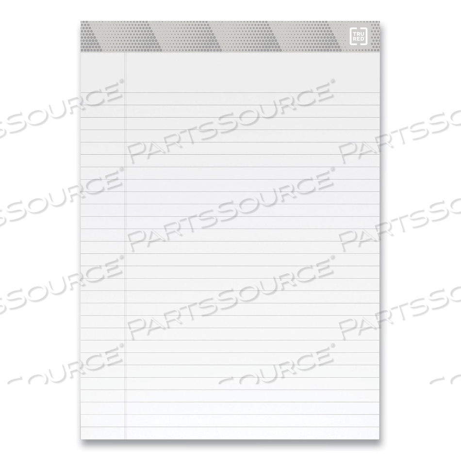 NOTEPADS, WIDE/LEGAL RULE, 50 WHITE 8.5 X 11.75 SHEETS by TRU RED