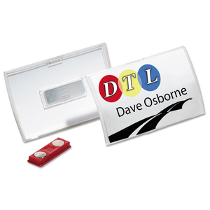NAME BADGES MAGNET 1/8 W 2-1/4 H PK10 by Durable NAME BADGES MAGNET 1/8 W 2-1/4 H PK10 by Durable
