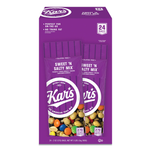 NUTS CADDY, SWEET 'N SALTY MIX, 2 OZ PACKETS, 24/BOX by Kar's