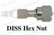 QUICK CONNECT ADAPTER, DISS FEMALE HEX NUT, GREEN, OXYGEN by Precision Medical, Inc.