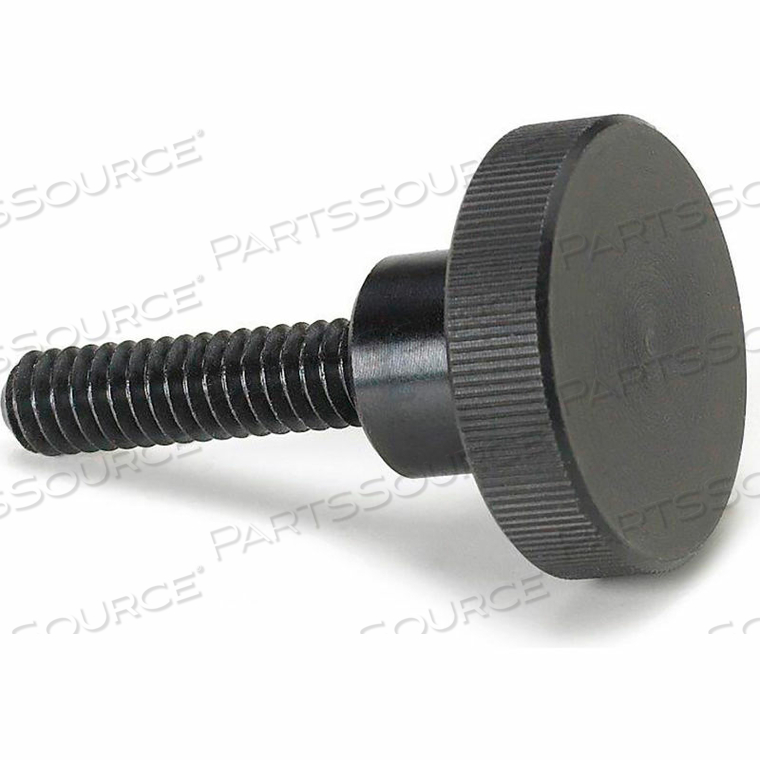 KNURLED THUMB SCREW W/ SHOULDER - M4 X 0.7 - 16MM THREAD - 16MM HEAD DIA. - 9.5MM HEAD H - PKG OF 5 