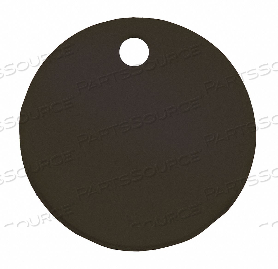 BLANK TAG ROUND BLACK PK5 by C.H. Hanson