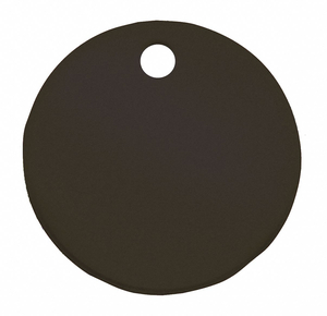BLANK TAG ROUND BLACK PK5 by C.H. Hanson