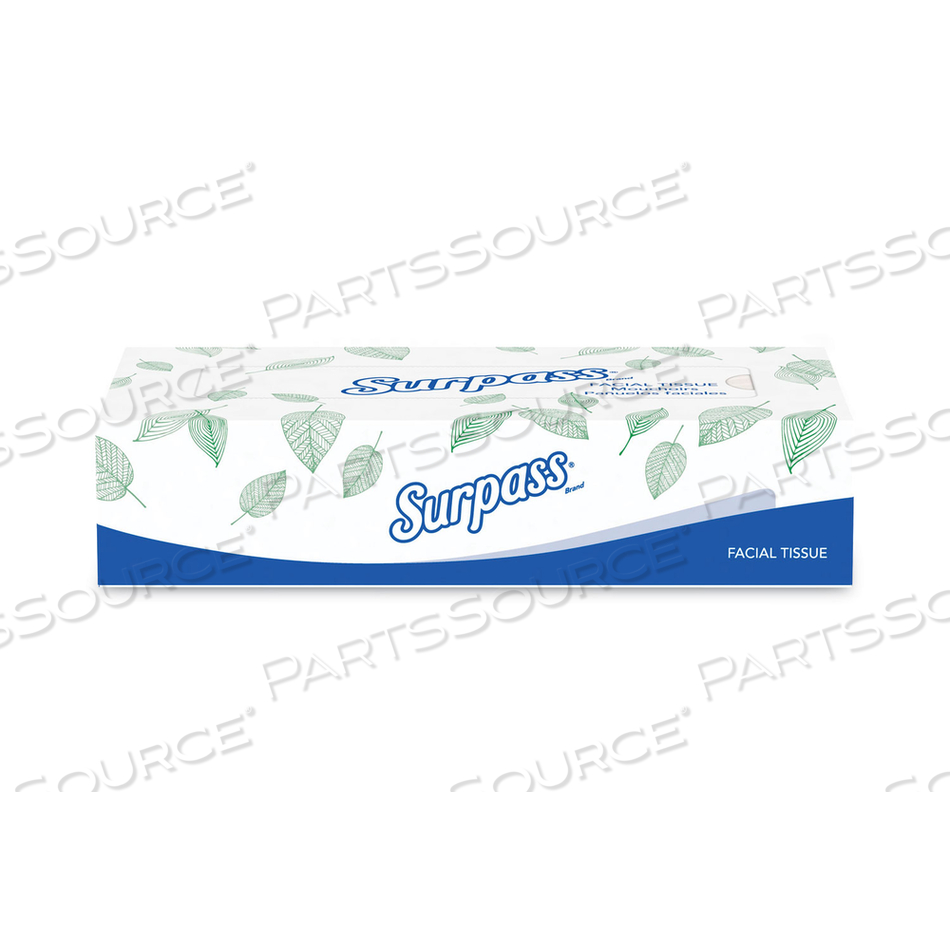 FACIAL TISSUE FOR BUSINESS, 2-PLY, WHITE, FLAT BOX/BOX by Surpass FACIAL TISSUE FOR BUSINESS, 2-PLY, WHITE, FLAT BOX/BOX by Surpass