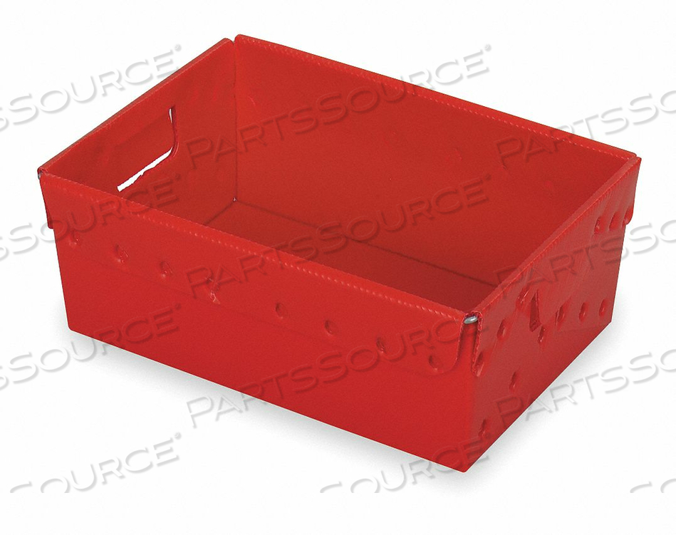 NESTABLE TOTE 18 IN L RED PK5 by Diversi-Plast NESTABLE TOTE 18 IN L RED PK5 by Diversi-Plast