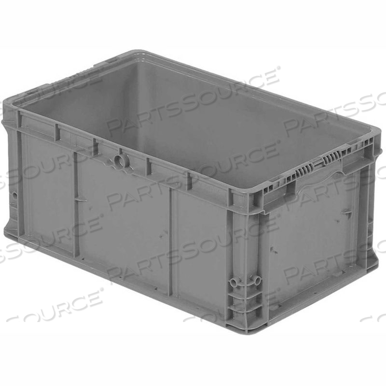 ORBIS STAKPAK NXO2415-11.5 MODULAR STRAIGHT WALL CONTAINER, 24"L X 15"W X 11-1/2"H, GRAY by Lewisbins ORBIS STAKPAK NXO2415-11.5 MODULAR STRAIGHT WALL CONTAINER, 24"L X 15"W X 11-1/2"H, GRAY by Lewisbins