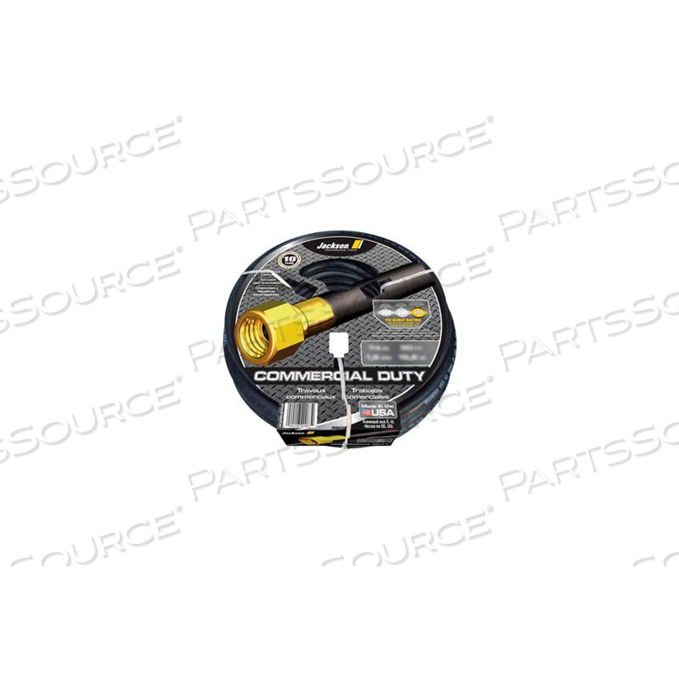 JACKSON PROFESSIONAL TOOLS 5/8" X 100' RUBBER COMMERCIAL DUTY GARDEN HOSE by The AMES Companies, Inc.