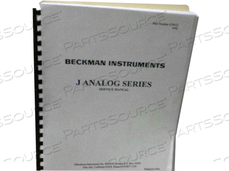 SVC MANUAL J-ANALOG 