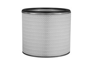 HEPA FILTER, METAL FRAME, MICROGLASS MEDIA, 14-1/4 IN DIA, 12 IN, 99.97% EFFICIENCY AT 0.3 UM, MEETS UL by Abatement Technologies