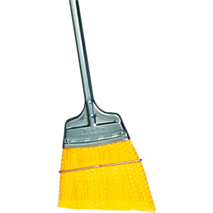 MILWAUKEE DUSTLESS UPRIGHT ANGLED BROOM, YELLOW FLAGGED POLYPROPYLENE LARGE FLARE WITH STEEL HANDLE by Gordon Brush Mfg. Co., Inc.