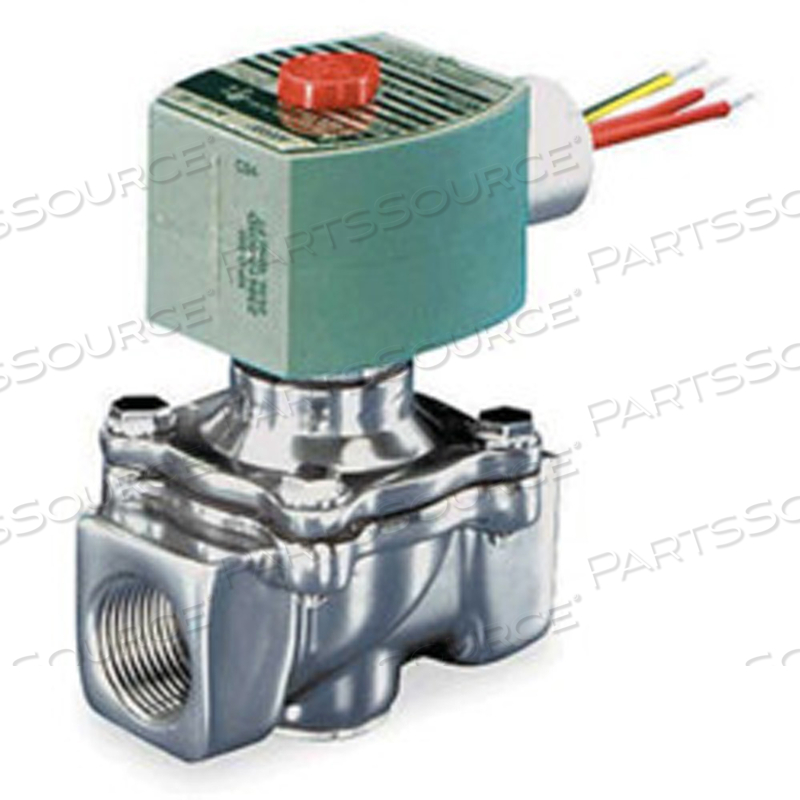 120/60 110/50 1/2" NPT. 2 WAY N.C. GAS SOLENOID BLOCKING VALVE 238500 BTU 5 PSI MAX 21047 by ASCO Valve, Inc.