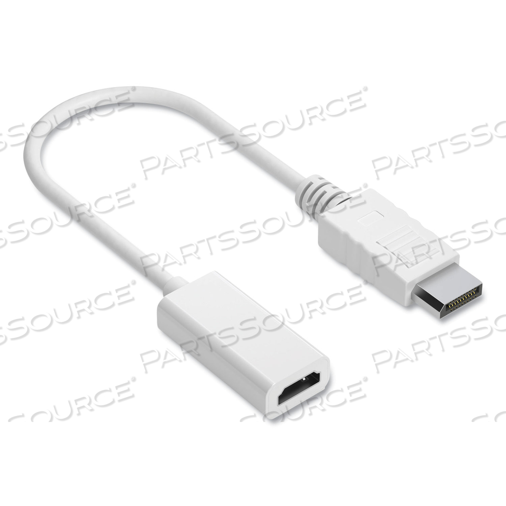DISPLAYPORT TO HDMI ADAPTER, 6", WHITE by NXT Technologies