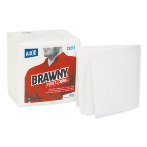 ALL PURPOSE WIPERS, 13 X 13, WHITE by Brawny