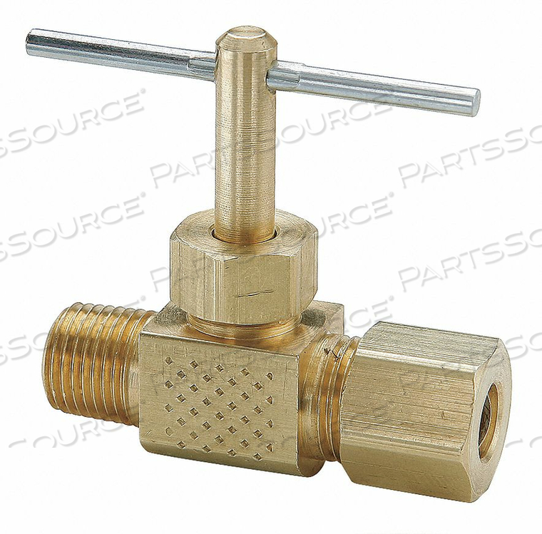 NEEDLE VALVE 1/4 IN. COMPRESSN-MALE PIPE by Parker Hannifin Corporation