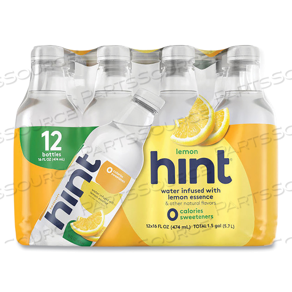 FLAVORED WATER, LEMON, 16 OZ BOTTLE, 12 BOTTLES/CARTON 