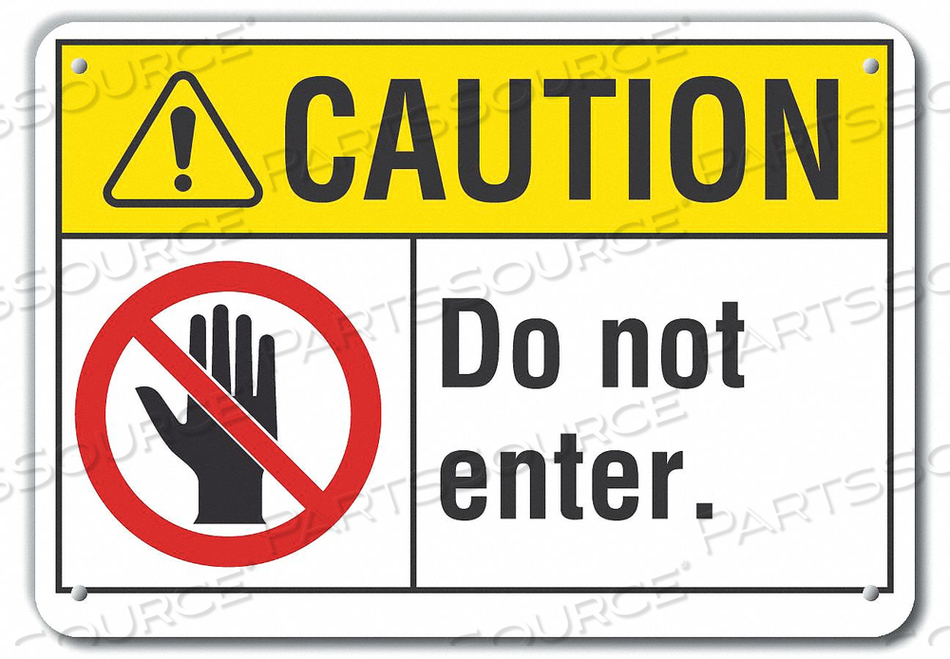 CAUTION SIGN DO NOT ENTER 7 X10 by Lyle Signs Inc. CAUTION SIGN DO NOT ENTER 7 X10 by Lyle Signs Inc.