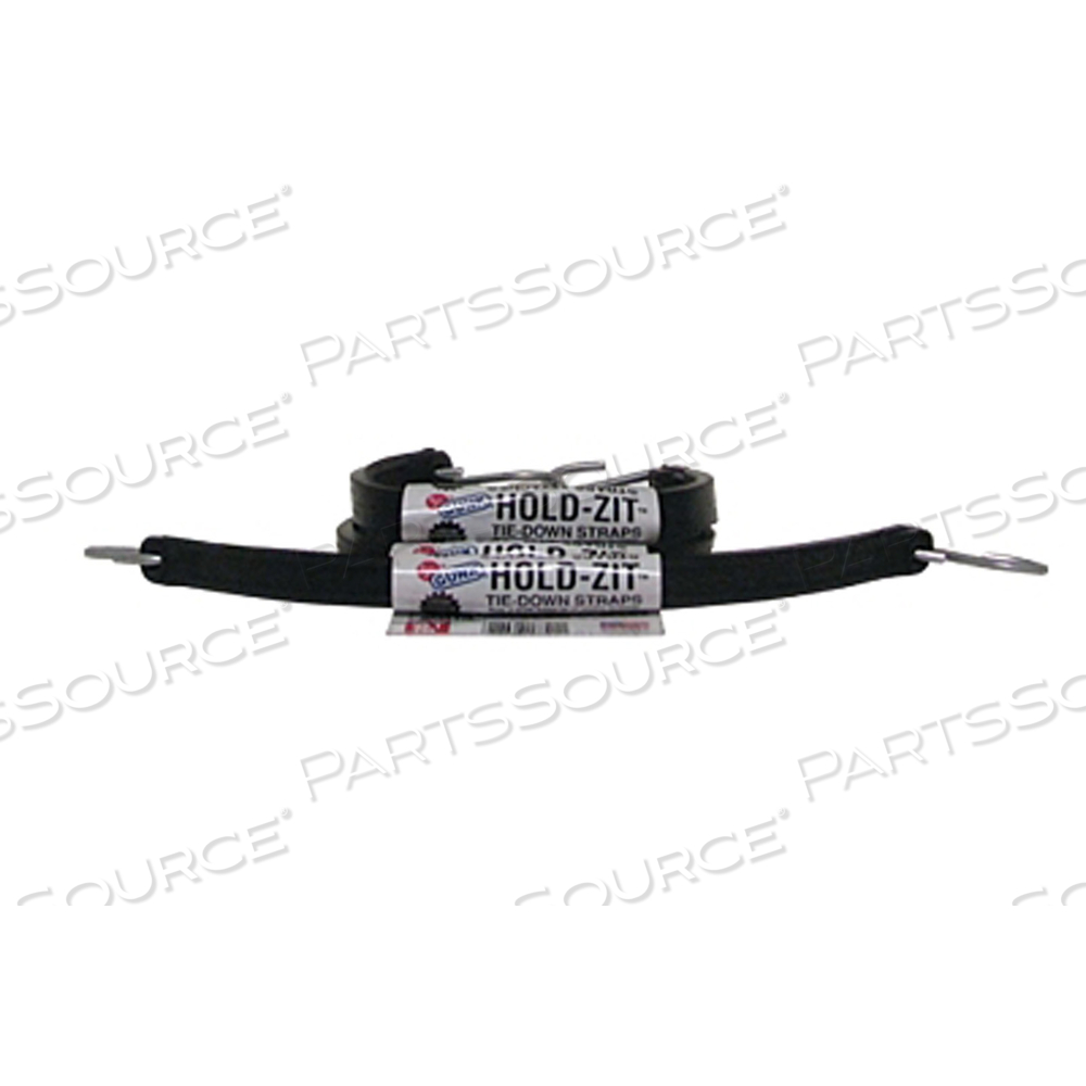 HOLD-ZIT RUBBER TIE-DOWN STRAP, HOOKS, 3/4 IN W, 15 IN L, 120 LB LOAD CAP by Gunk