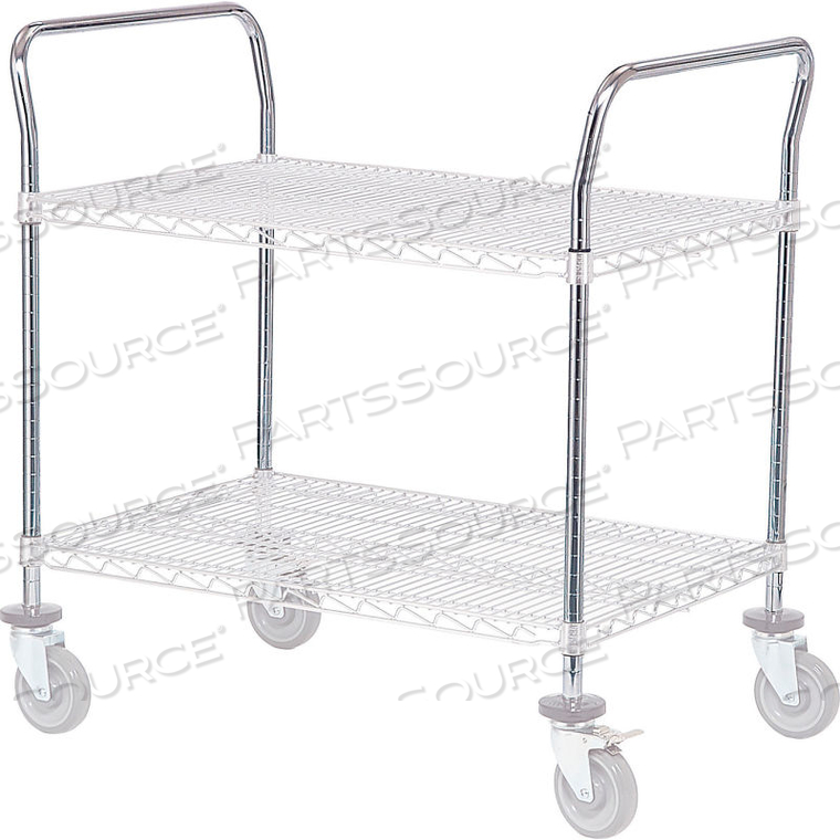 NEXEL CHROME UTILITY CART HANDLE 21" (PRICED EACH, IN A PACKAGE OF 2) by Precision Sourcing