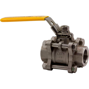 2 IN. T316 STAINLESS STEEL FULL PORT BALL VALVE - 3 PIECE - 1000 PSI by Merit Brass Company 2 IN. T316 STAINLESS STEEL FULL PORT BALL VALVE - 3 PIECE - 1000 PSI by Merit Brass Company