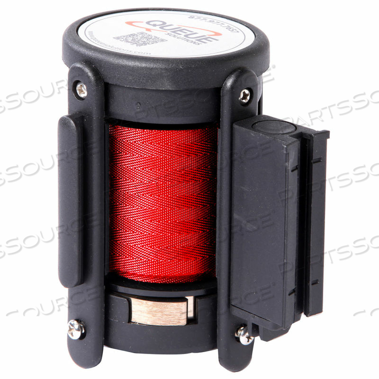 REPLACEMENT CASSETTE FOR QUEUEMASTER & SAFETYMASTER STANCHIONS, 8-1/2' RED BELT by Queue Solutions LLC
