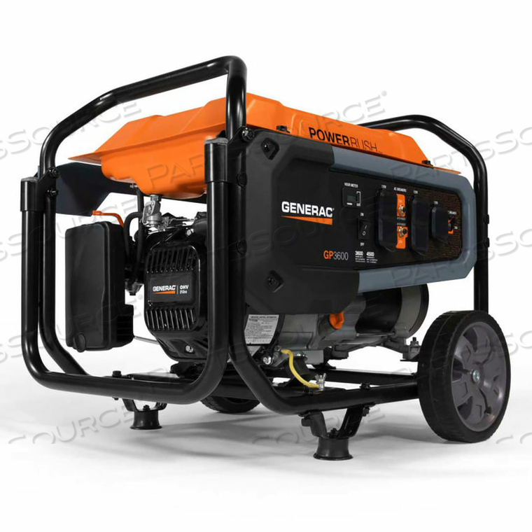 PORTABLE GENERATOR W/ RECOIL START, GASOLINE, 3600 RATED WATTS 