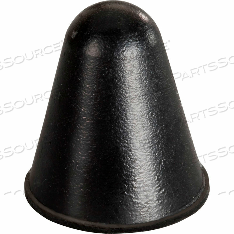 SOUND DAMPENING RUBBER BUMPER FEET - CONICAL - BLACK - 0.886" H X 0.787" W - BS57 - PKG OF 1000 