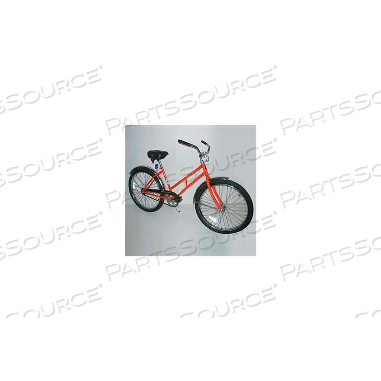 INDUSTRIAL BICYCLE 275 LB CAPACITY 17-1/2" FRAME UNISEX ORANGE 