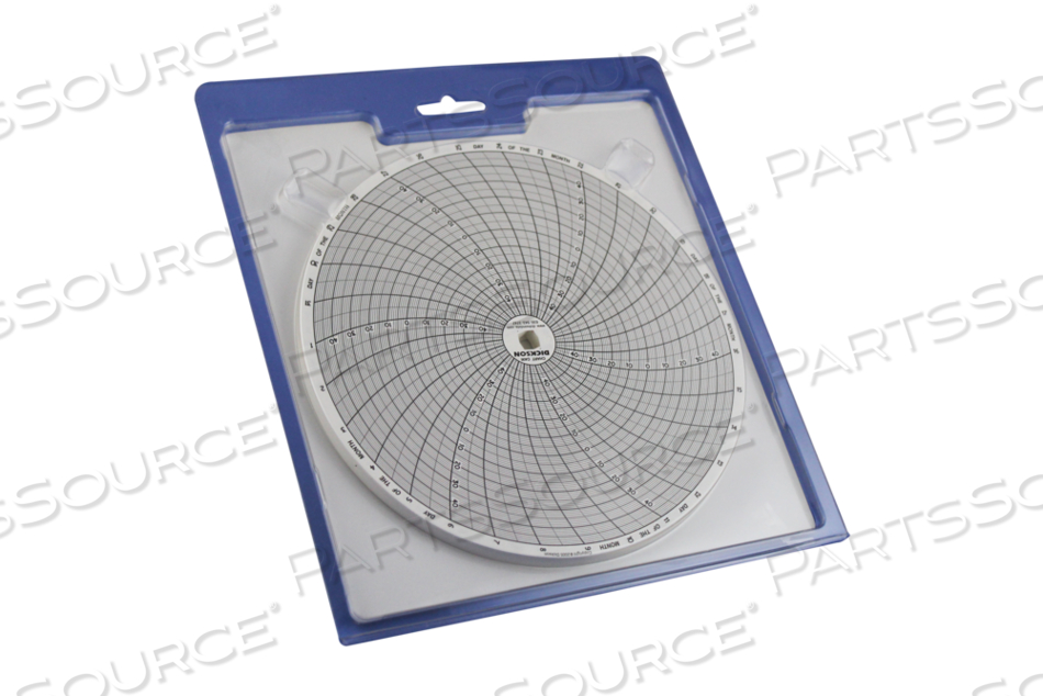 CIRCULAR PAPER CHART, 8 IN DIA, -50 TO 50 DEG F, 31 DAY by Dickson