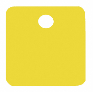 BLANK TAG SQUARE YELLOW PK5 by C.H. Hanson