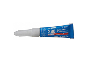 380 BLACK MAX INSTANT ADHESIVE, TOUGHENED 3 GM NET WT. TUBE by Loctite Brand 380 BLACK MAX INSTANT ADHESIVE, TOUGHENED 3 GM NET WT. TUBE by Loctite Brand