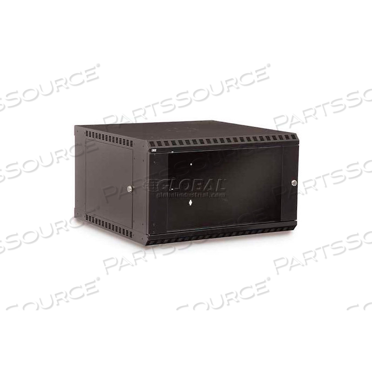 6U FIXED WALL MOUNT CABINET - GLASS DOOR by Kendall Howard LLC