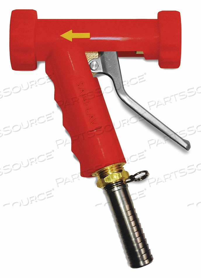 SPRAY NOZZLE BRASS/SS 6-1/4 L 150 PSI by Sani-Lav