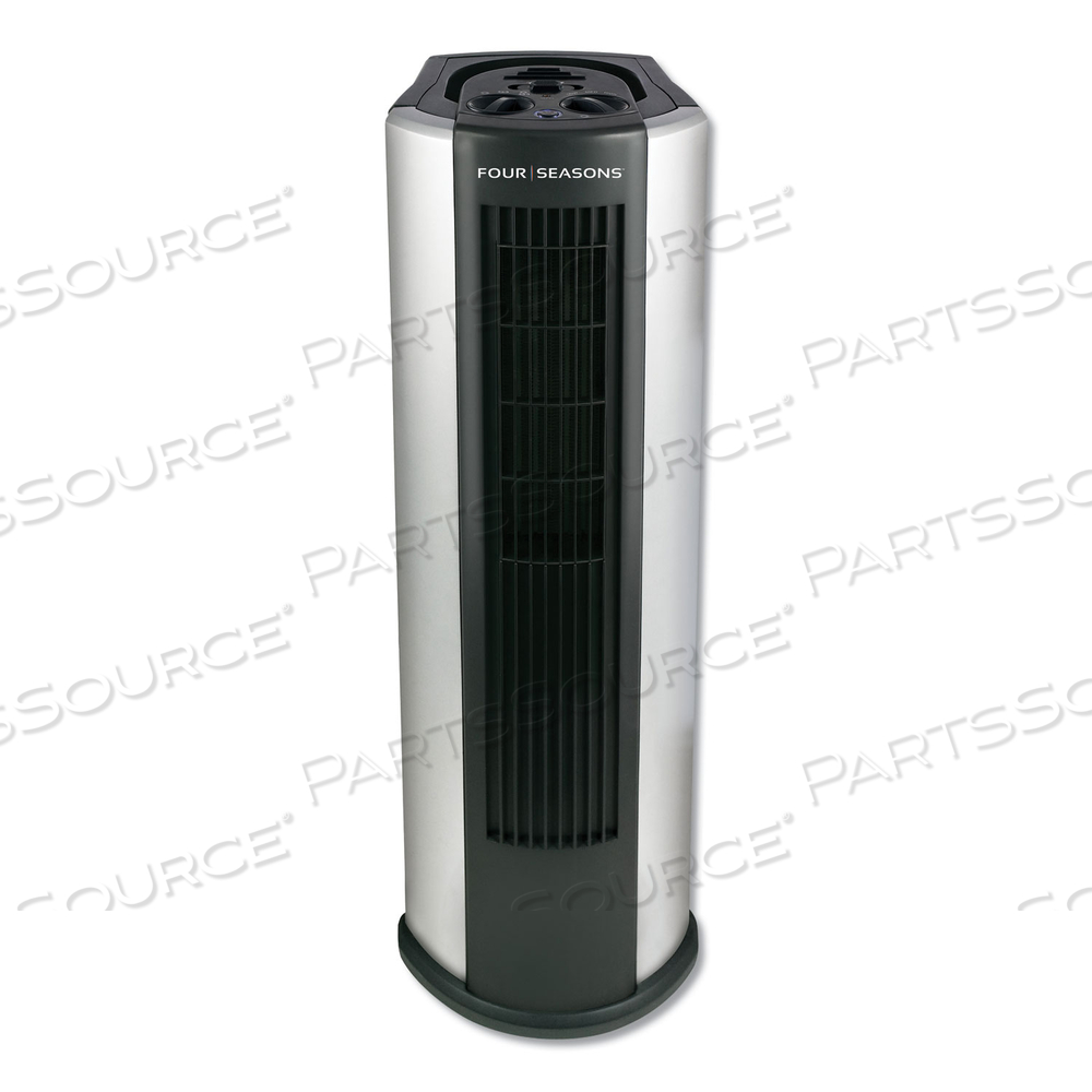 FOUR SEASONS 4-IN-1 AIR PURIFIER/HEATER/FAN/HUMIDIFIER, 1,500 W, 9 X 11 X 26, BLACK/SILVER 