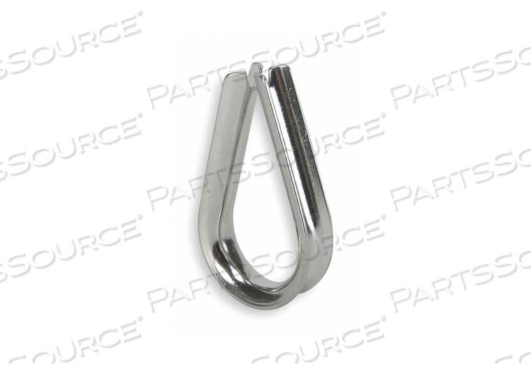 WIRE ROPE THIMBLE 1/4 IN STEEL PK25 by DAYTON ELECTRIC MANUFACTURING CO