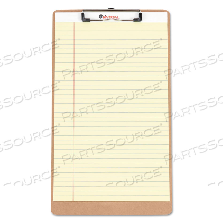 HARDBOARD CLIPBOARD WITH LOW-PROFILE CLIP, 0.5" CLIP CAPACITY, HOLDS 8.5 X 14 SHEETS, BROWN, 3/PACK by Universal HARDBOARD CLIPBOARD WITH LOW-PROFILE CLIP, 0.5" CLIP CAPACITY, HOLDS 8.5 X 14 SHEETS, BROWN, 3/PACK by Universal