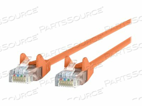 10FT CAT5E SNAGLESS PATCH CABLE, UTP, ORANGE PVC JACKET, 24AWG, T568B, 50 MICRON by Belkin