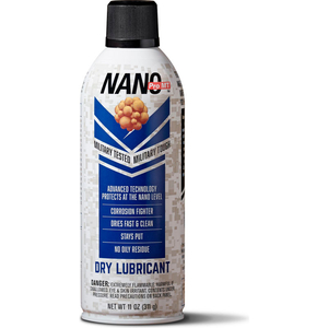 NANO DRY LUBRICANT - 11 OZ AEROSOL CAN - PACKAGE QTY 12 by Nano Promt LLC